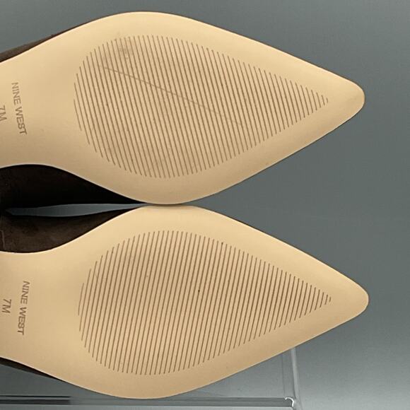 NEW Nine West Women Maribu Pointy Toe Dress Ankle Boot Brown Size 7M - Picture 10 of 10